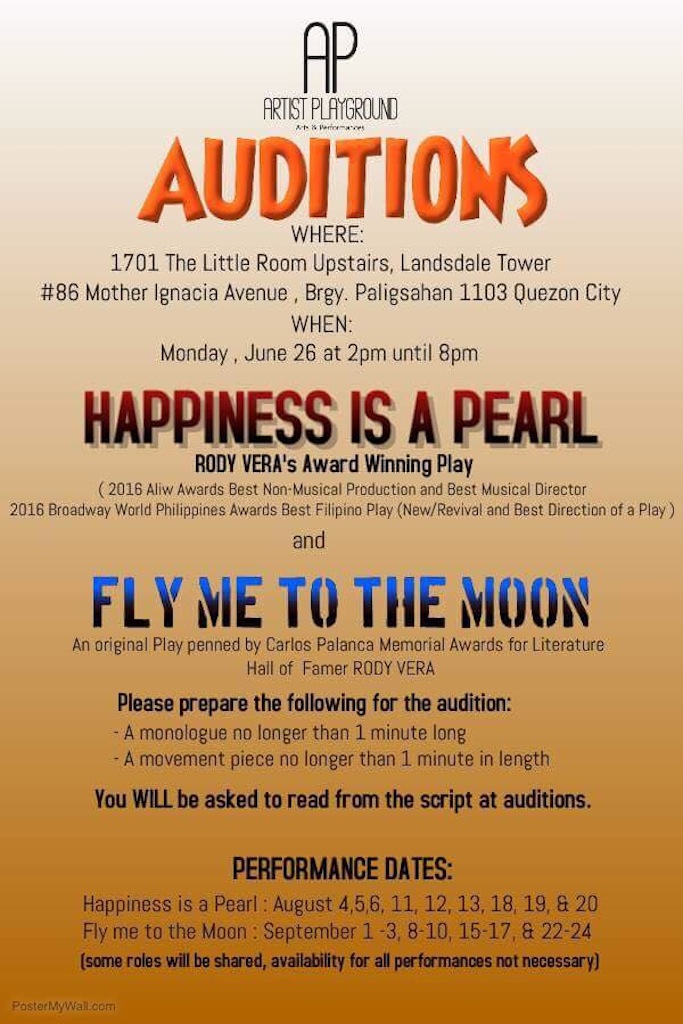 Artist Playground Auditions