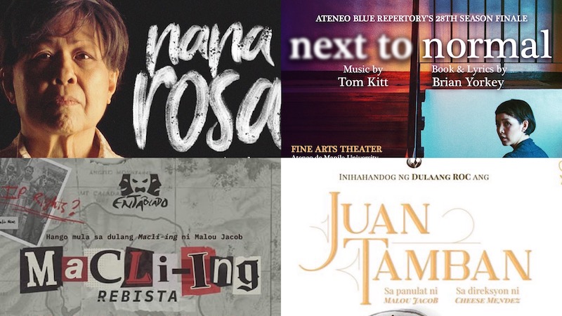 Nana Rosa, Next to Normal, Macli-ing, Juan Tamban