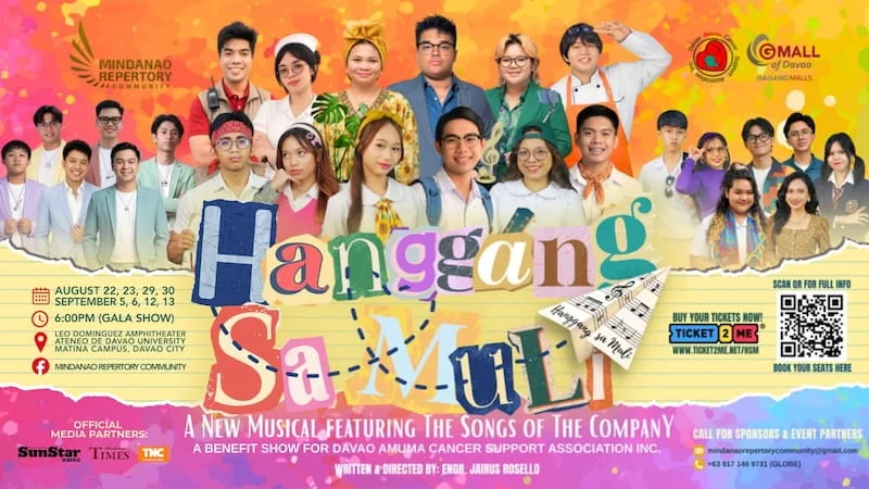 ‘Hanggang Sa Muli’ Jukebox Musical Featuring The CompanY’s Hits to be staged in Davao This August ‘Hanggang Sa Muli’ Jukebox Musical Featuring The CompanY’s Hits to be staged in Davao This August